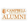thumbnail image 1 of R & R Imports STC4-C-CMP20 ALUM 2pk Campbell University Fighting Camels 4 in. Laser Cut Alumni Vinyl Decal Sticker - Pack of 2, 1 of 1