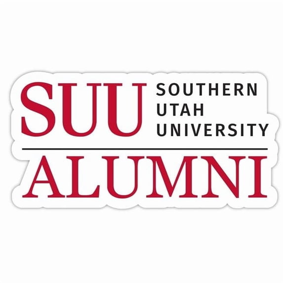 R & R Imports STC4-C-SUT20 ALUM 2pk Southern Utah University 4 in. Laser Cut Alumni Vinyl Decal Sticker - Pack of 2
