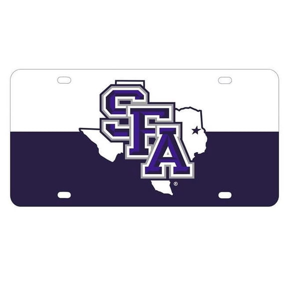R & R Imports Stephen F. Austin State University Metal License Plate
