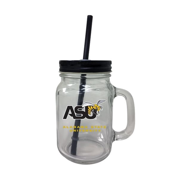 R & R Imports TBM-C-ALS19 16 oz Alabama State University Mason Jar Tumbler