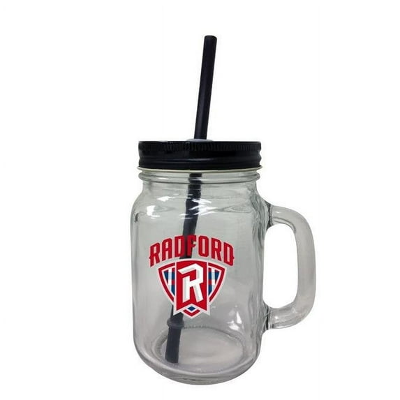 R & R Imports TBM-C-RAD19 16 oz Radford University Highlanders Mason Jar Tumbler