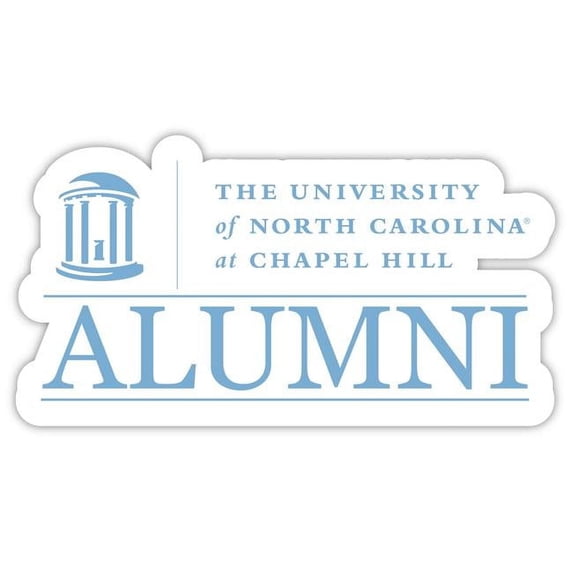 R & R Imports STC4-C-UNC20 ALUM 2pk UNC Tar Heels 4 in. Laser Cut Alumni Vinyl Decal Sticker - Pack of 2