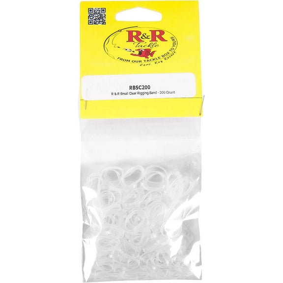 R & R Rigging Bands - 200 Pack - Small - Clear