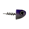 thumbnail image 1 of R & R Tackle 1.5oz Purple Pearl and Silver Pearl SlideBait Jighead with 7/0 Mustad Black Nickel Hook 2pk, 1 of 5