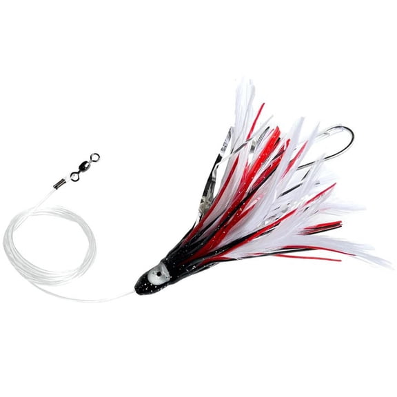 R & R Tackle (3 Pack) MAHI MAGNET 4.75" BLACK/RED TROLLING LURE