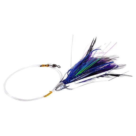 R & R Tackle (3 Pack) Tuna Magnet Black and Purple Trolling Lure