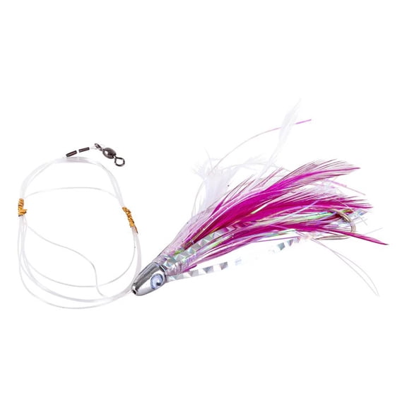 R & R Tackle (3 Pack) Tuna Magnet Pink and White Trolling Lure