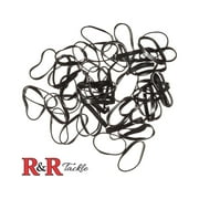 R R Tackle RBLC50 Large Clear Rigging Band-50 Count - RBLC50