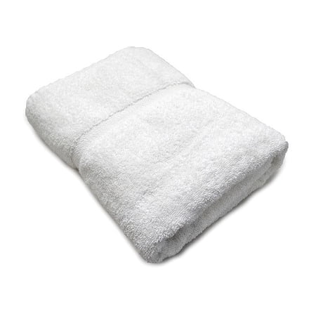 R & R Textile Bath Towel,54 in L,White X01160