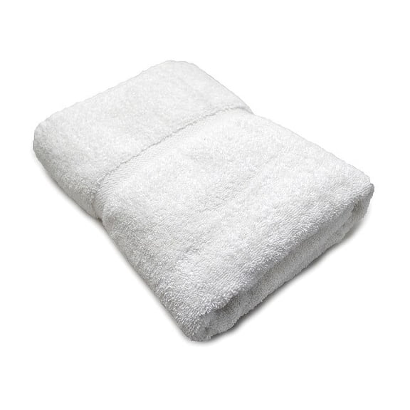 R & R Textile Bath Towel,54 in L,White X01160