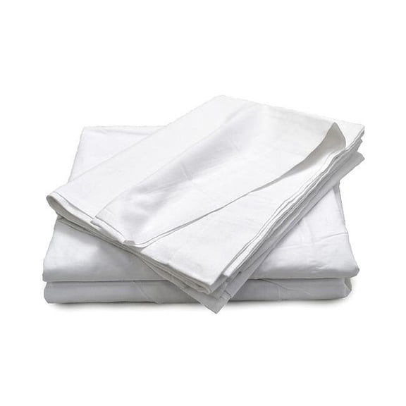 R & R Textile Flat Sheet,Twin XXL,PK12 X30010