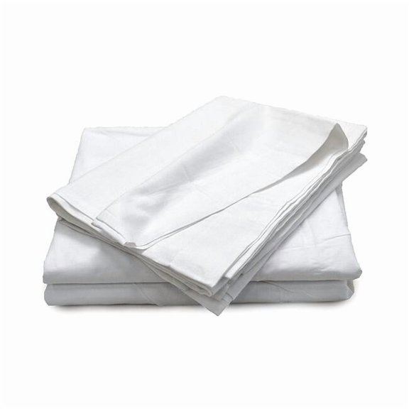 R & R Textile Flat Sheet,Twin XXL,PK12 X30010