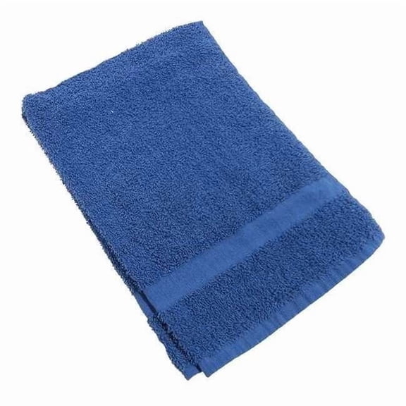 R & R Textile Hand Towel,27 in L,Navy 71624