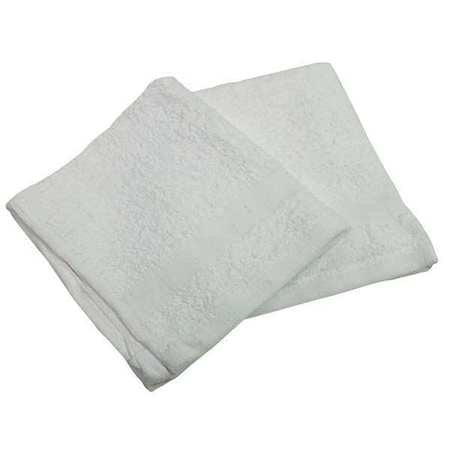 R & R TEXTILE 61250 Wash Cloth,12x12 In,White,PK12