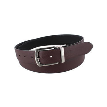 Stone Mountain Contrast Stitch Leather Belt (Men Big &amp; Tall) - Walmart ...