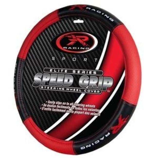 R Racing Sport Steering Wheel Cover, Red & Black