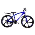 thumbnail image 1 of R.Roaring Mountain Bike 24 inch Wheels Bicycle 21 Speed Double Disc Brake Bicycle Front Suspension MTB for Adult or Teens, Blue, 1 of 7