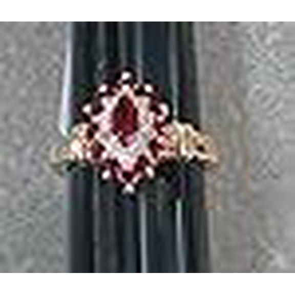 R.S. Covenant 019 sz 8 1276 CZ Ruby Gold Band