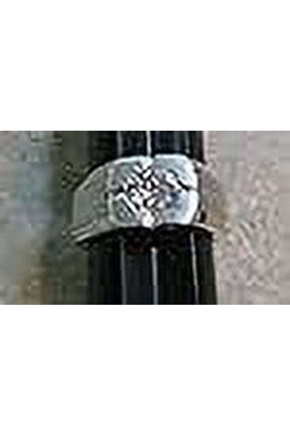 R.S. Covenant 083 sz 8 2299 Men's CZ Solitaire Silver Shiny/Matte