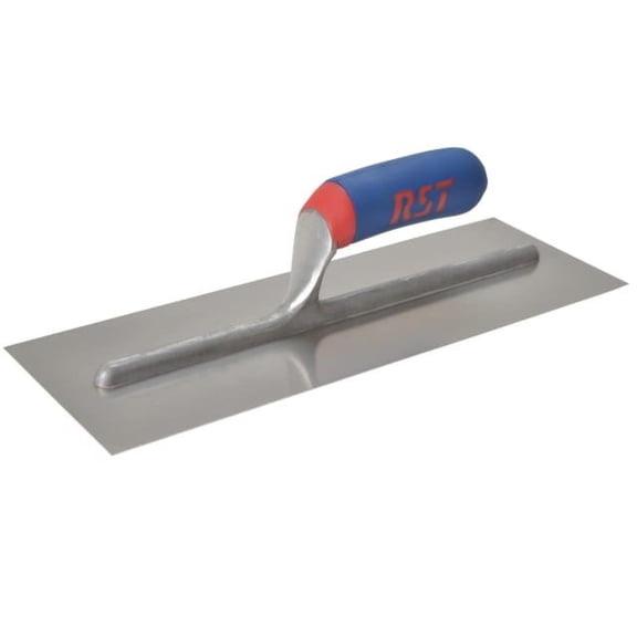 R.S.T. - Plasterer's Finishing Trowel Stainless Steel Soft Touch Handle 13 x 5in