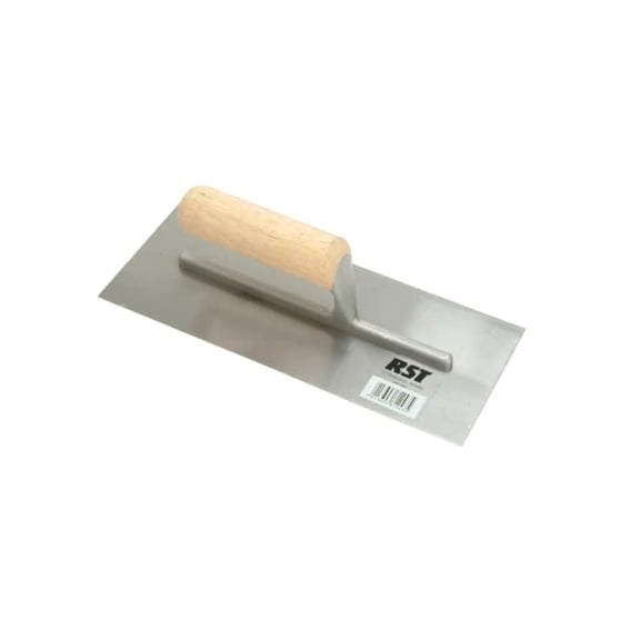 R.S.T. - Plasterer's Finishing Trowel Straight Wooden Handle 11 x 4.1/2in