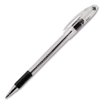 R.S.V.P. Ballpoint Pen, Stick, Fine 0.7 mm, Black Ink, Clear/Black Barrel, Dozen R.S.V.P. Ballpoint Pen, Stick, Fine 0.7 mm, Black Ink, Clear/Black Barrel, Dozen