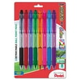 thumbnail image 1 of Pentel R.S.V.P. RT Retractable Ballpoint Pen 1mm Clear Barrel Assorted Ink 8/Pack BK93CRBP8M, 1 of 10