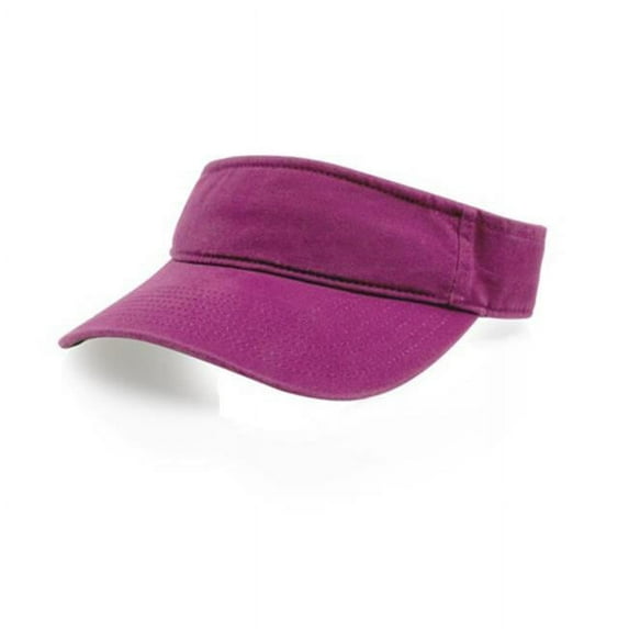 R Series 45-HPI-A Garment Washed Visor - Hot Pink (Pack of 4)