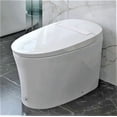 thumbnail image 1 of R&T W5100S Smart Toilet Tankless Auto Flush 1.28-GPF Battery Operated Elongated One-Piece Rimless Ceramic, 1 of 12