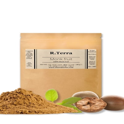 R. Terra Monk Fruit Extract Powder Zero Calorie, Keto Diet Friendly, Vegan, Sugar Substitute - 1 kg