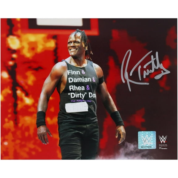R-Truth WWE Autographed 8" x 10" Entrance Photograph - Fanatics Authentic Certified