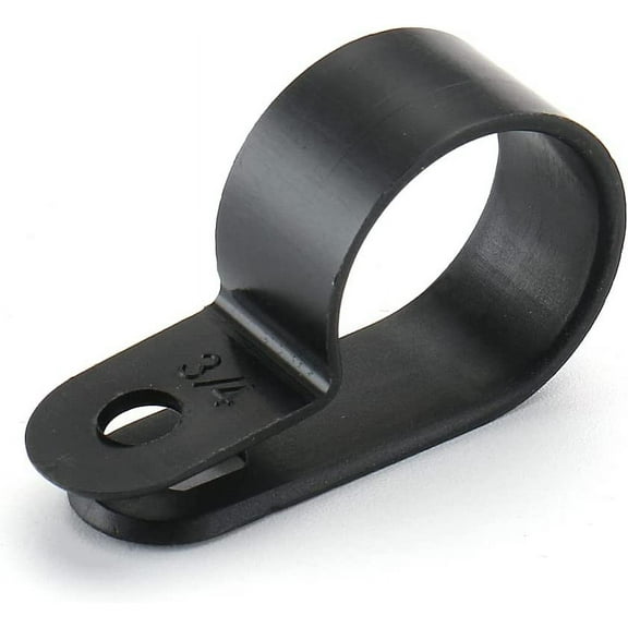 R-Type Cable Clamp 3/4 Inch Black UC-5 Pack of 50