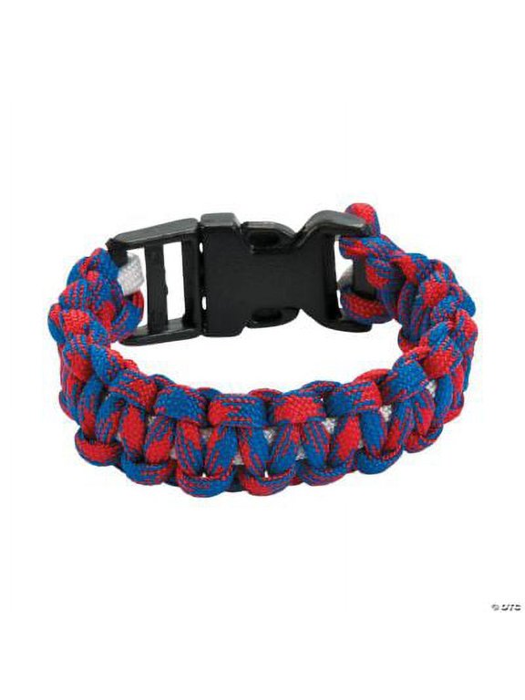 R/W/B Paracord Bracelet Craft Kit- Craft Kits - 12 Pieces