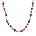 thumbnail image 1 of R/W/B Star Pony Bead Necklace Craft Kit- Craft Kits - 12 Pieces, 1 of 3