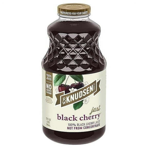 R.W. Knudsen Family 100% Juice Just Black Cherry - 32 fl oz Pack of 4