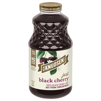 R.W. Knudsen Family Just Black Cherry Juice, 100% Juice, 32 oz, Glass Bottle