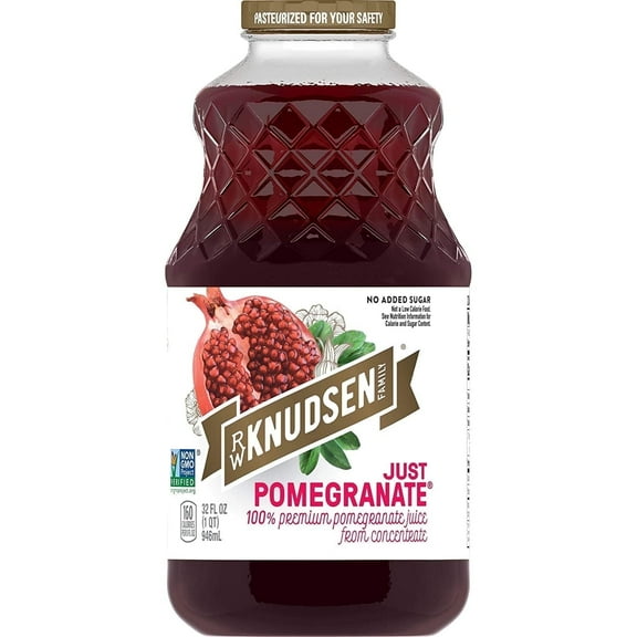 R.W. Knudsen Family Just Pomegranate 32 fl oz Pack of 4