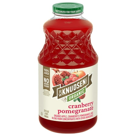 R.W. Knudsen Family Organic Cranberry Pomegranate Juice, 32 Fl. Oz.