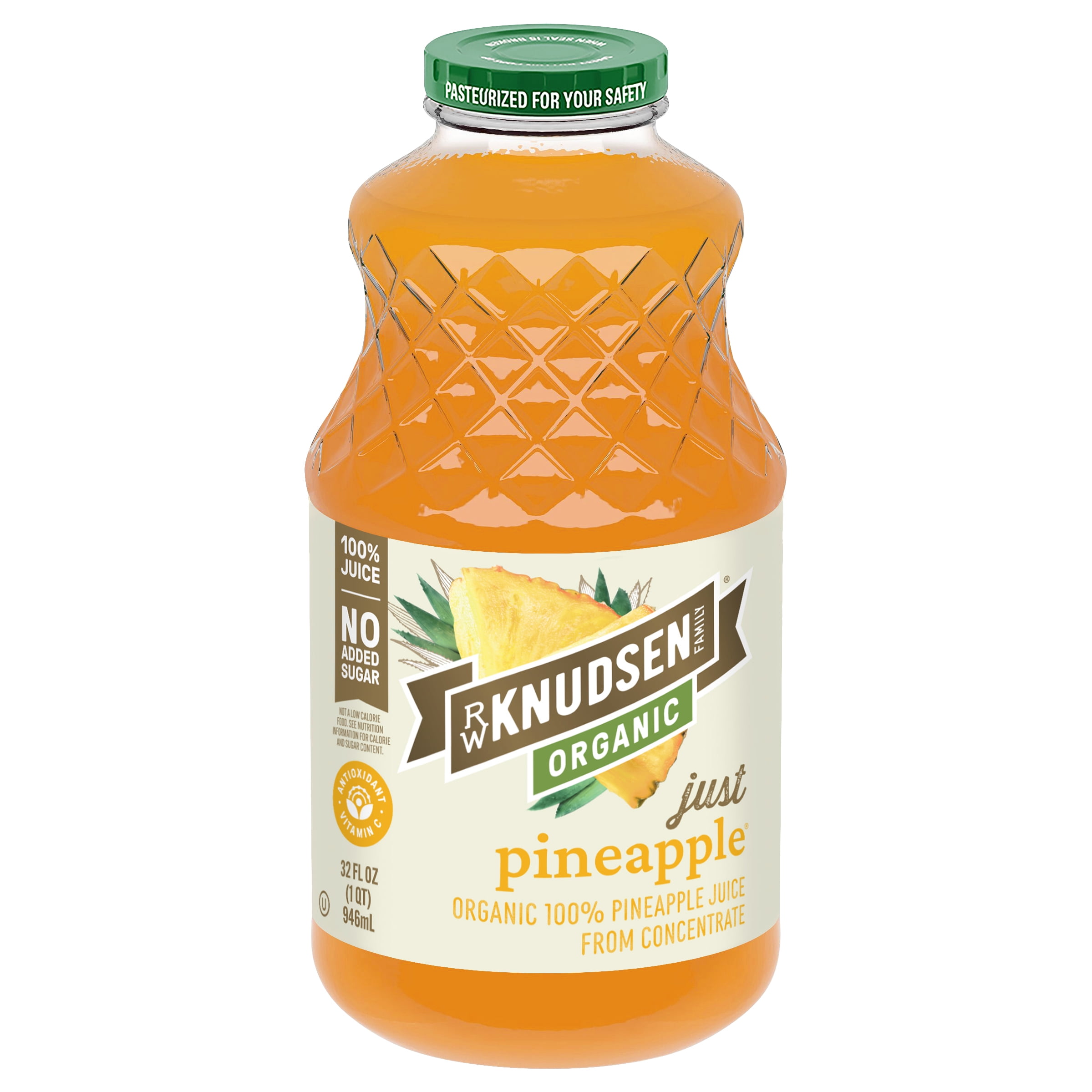 R.W. Knudsen Family Organic Juice Pineapple, 32.0 FL OZ