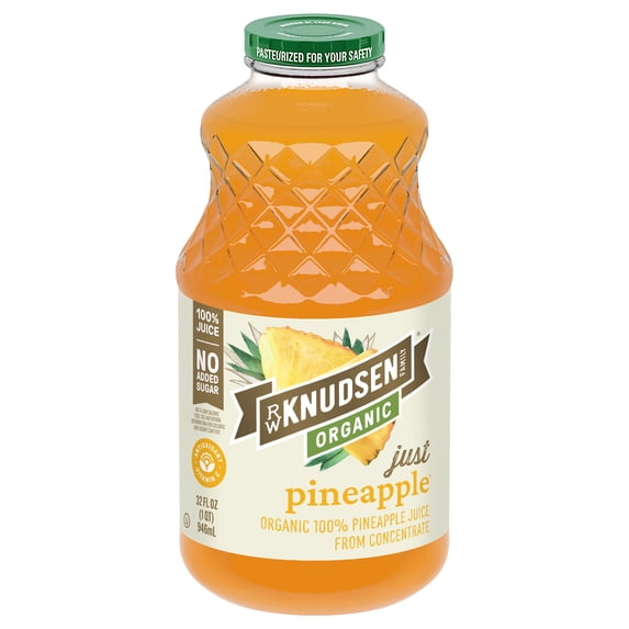 R.W. Knudsen Family Organic Juice Pineapple, 32.0 FL OZ