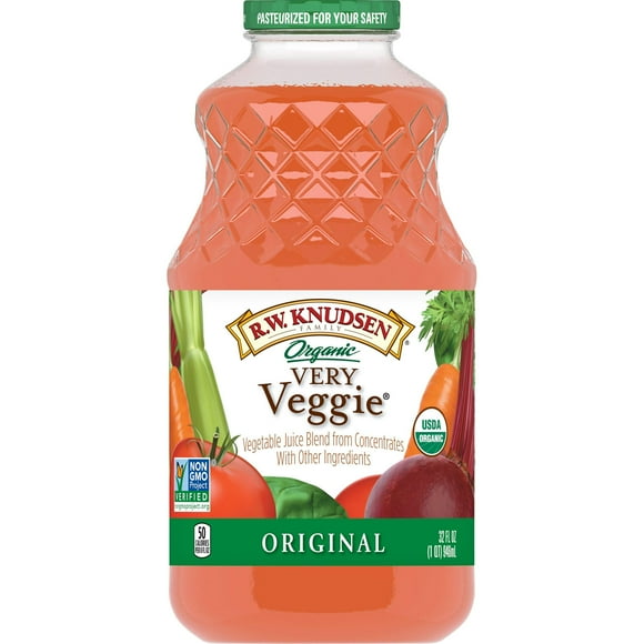 R.W. Knudsen Family Organic Very Veggie Original Vegetable Juice Blend, 32 Ounces