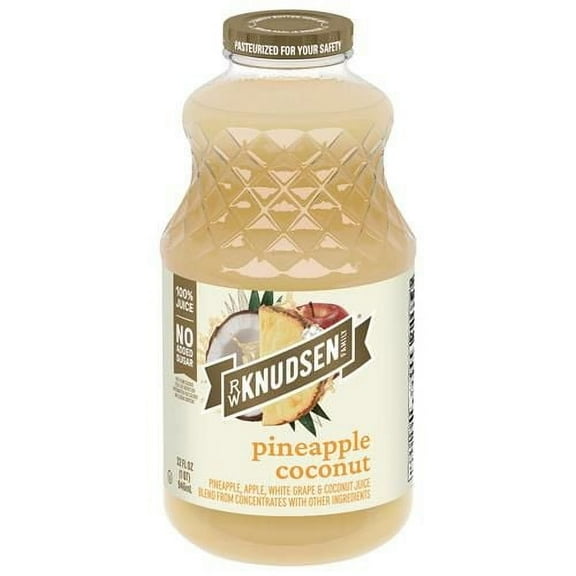 R.W. Knudsen Family Pineapple Coconut Juice Blend, 32 Ounces - Pack of 2