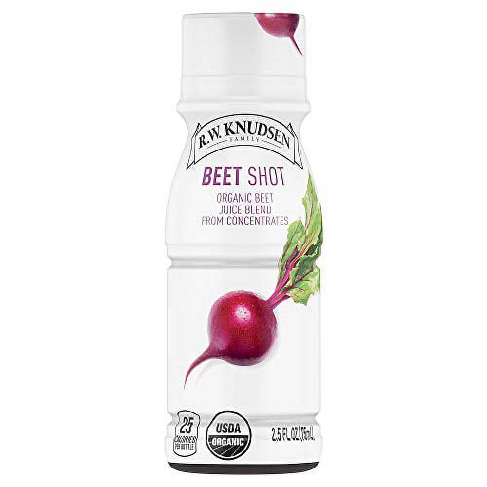 R. W. Knudsen Organic Beet Juice Shots, 2.5 Fluid Ounces (Pack of 6