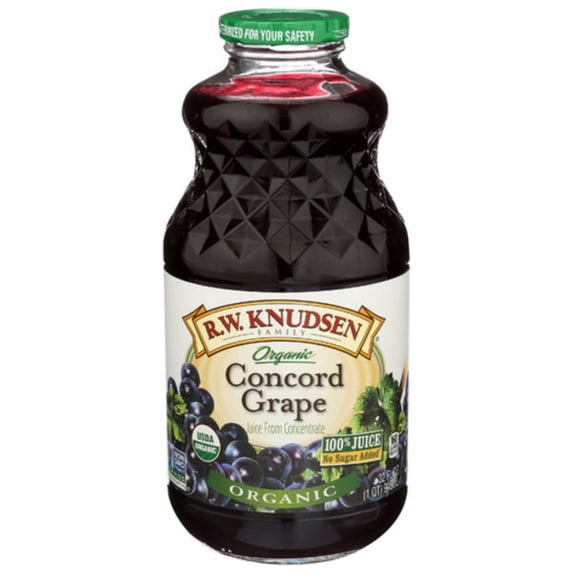 R.W. Knudsen Organic Concord Grape Juice 32 fl oz (Pack Of 2)
