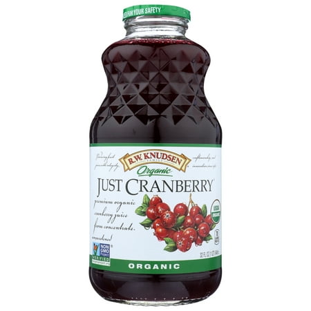 R.W. Knudsen Organic Juice Just Cranberry, 32 Fl Oz