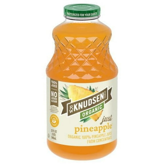 R.W. Knudsen Organic Pineapple Juice, 32 Ounces (Pacakging May Vary)
