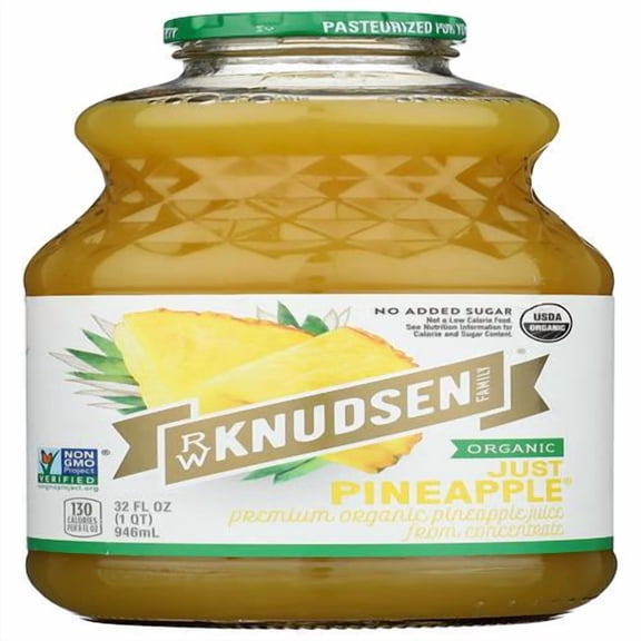 R.W. Knudsen Organic Pineapple Juice, 32 Ounces