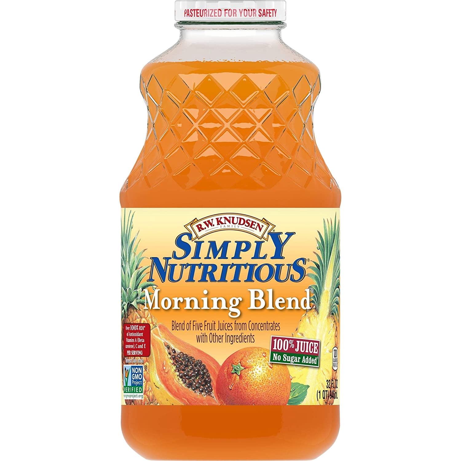 R.W. Knudsen Simply Nutritious Morning Blend, 32 Ounces. ( Pack Of 3.)
