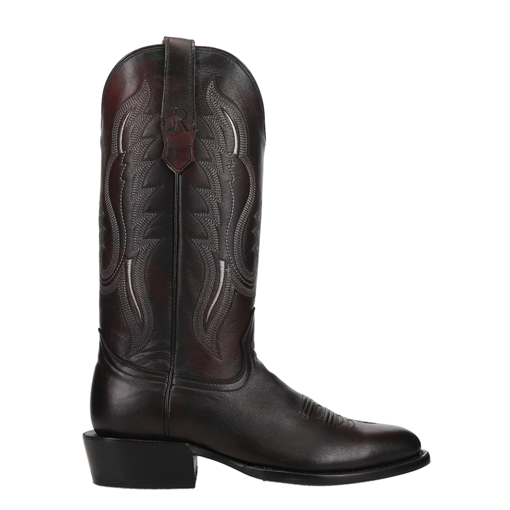 R. Watson Boots Mens Brush Off Medium Embroidered Round Toe  display picture 2