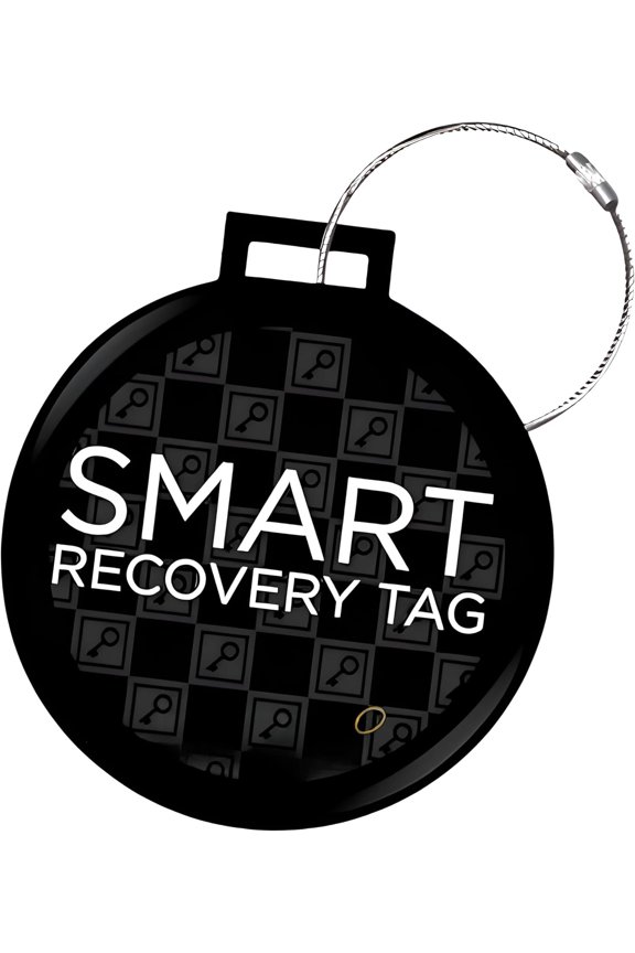 (R) Web Enabled Luggage Tag + Loop | Secure ID with DynoIQ(TM) & Lifetime Service, for Suitcases, Backpacks, and Carry-Ons